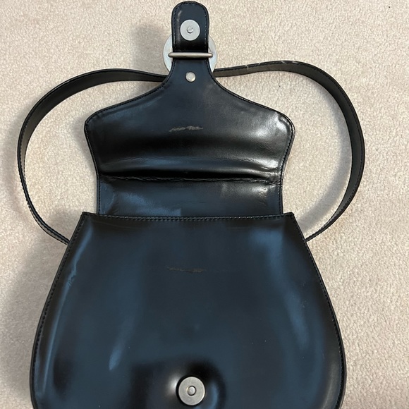 Black leather, shoulder bag - Picture 3 of 3